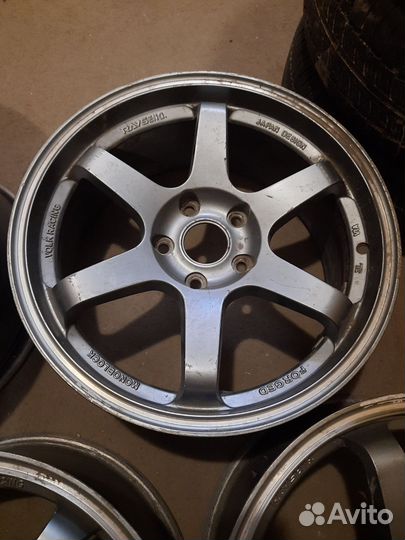 Rays TE37 реплика R17 5x114,3 матовый графит