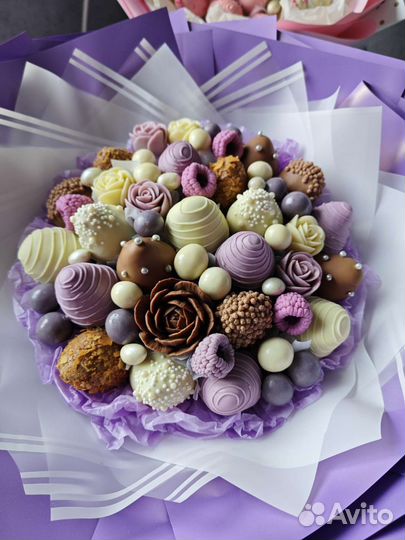 Клубника в шоколаде букет, съедобный букет