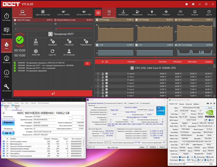 Игровой пк i5-13600k, rtx3080