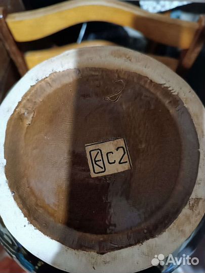 Ваза большая керамическая СССР 64 см