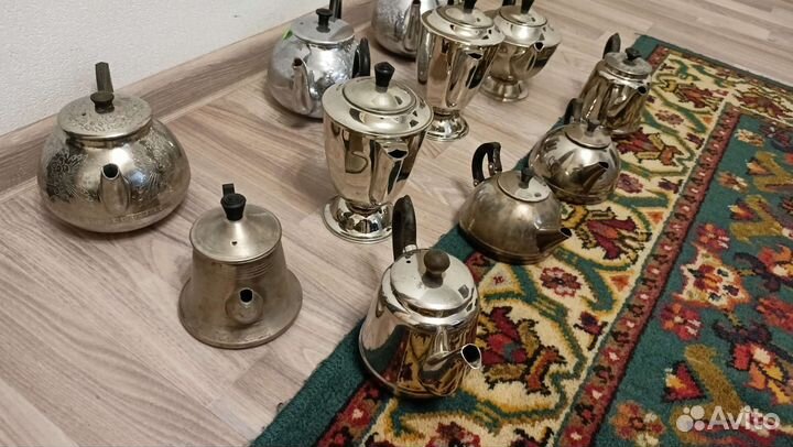 Чайник заварочный СССР мельхиор