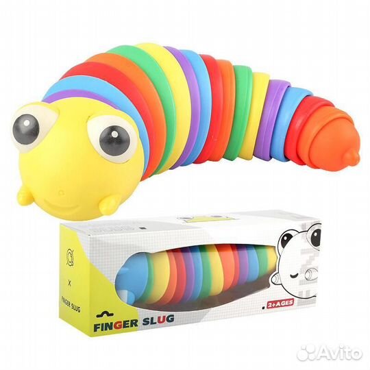 Погремушка Антистресс Гусеница 19 см в