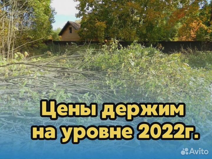 Расчистка участка, покос травы/бурьяна, спил дерев