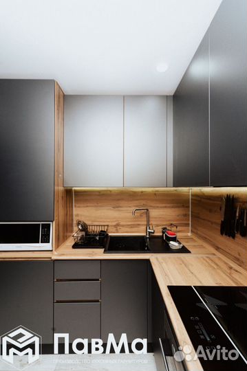 Кухонные гарнитуры гладкие 115*305