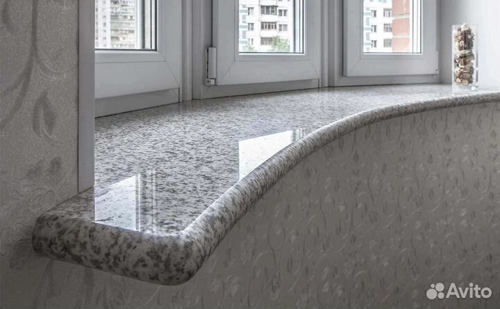 Подоконники из акрилового камня на заказ