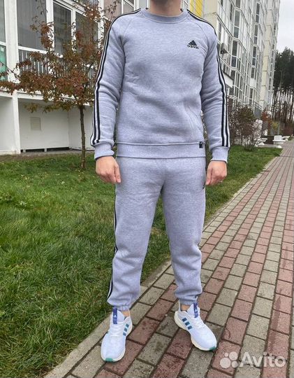 Спортивный утепленный костюм мужской adidas