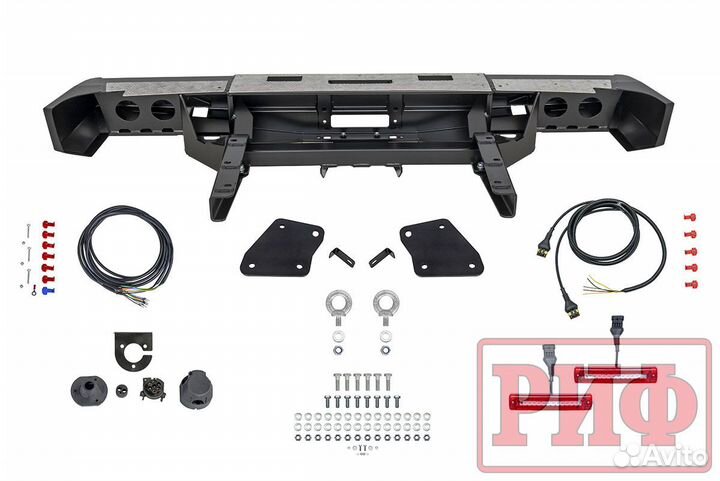 Силовой бампер задний газ Соболь rifgaz-20135