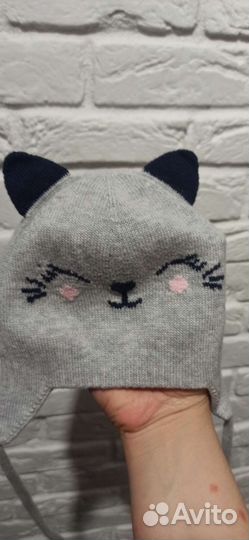 Шапка для девочки демисезонная