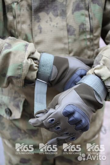 Перчатки тактические с мягкой вставкой, olive M