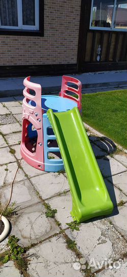 Детская горка пластиковая уличная бу