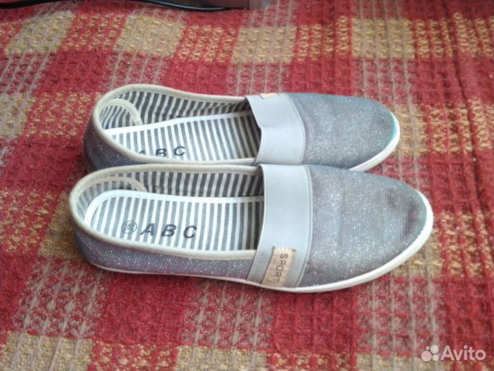 Слипоны для девочки 36 размер