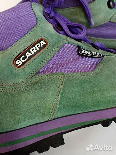 Трекинговые ботинки винтаж, Scarpa goretex, 37