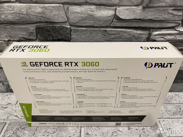 Видеокарта Palit Nvidia GeForce RTX 3060 12Gb Dual