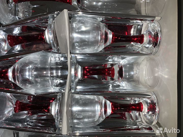 Набор рюмок фужеров и стопок из стекла на 6 персон