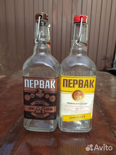 Бутылки стеклянные с бугельной крышкой