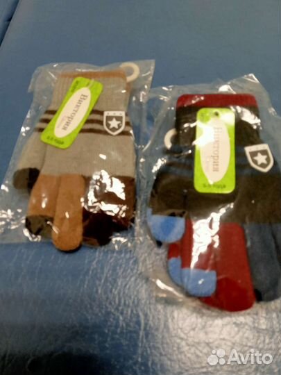 Перчатки детские 3-4 года. Новые