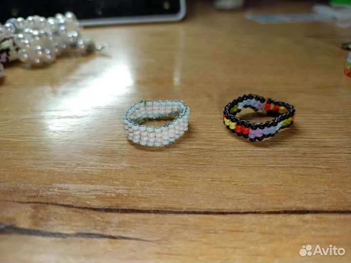 Кольцо из бисера