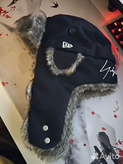 Шапка ушанка yohji yamamoto