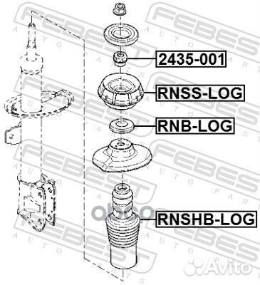 Опора амортизатора renault logan/sandero передн