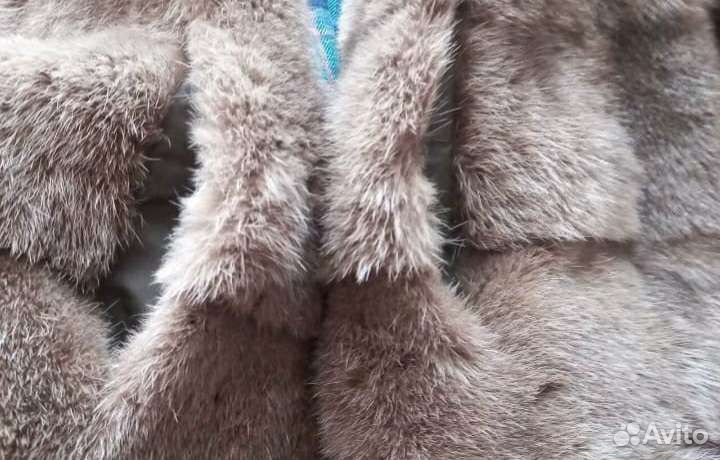 Шуба норковая поперечка 44-46