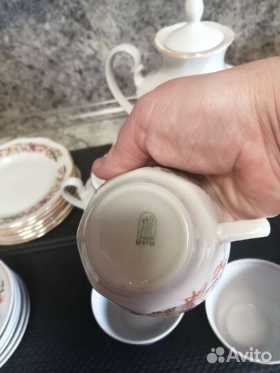 Кофейный сервиз Рига, чайная пара лфз