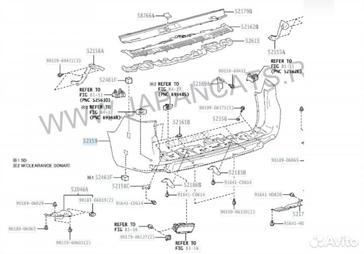 Toyota land cruiser prado 150 бампер задний новый