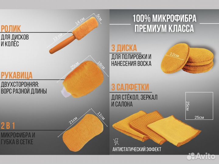 Набор для детейлинга автомобиля