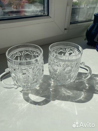 Хрусталь кружка, стакан, рог, пепельница