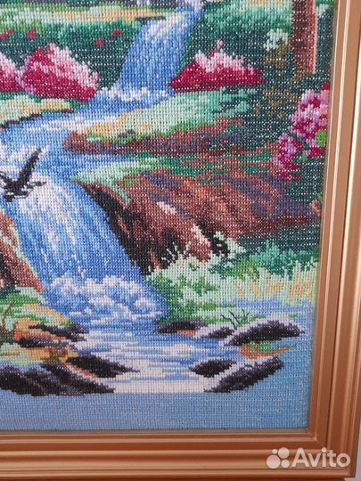 Картина вышивка крестом пейзаж