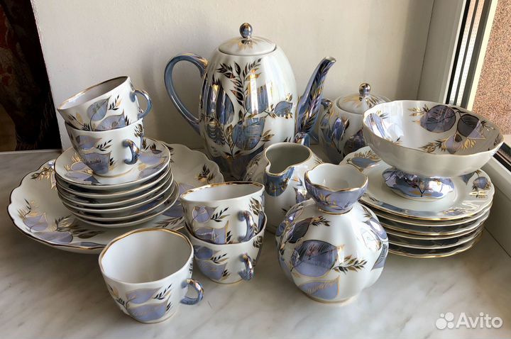 Кофейный сервиз «Лунный» лфз СССР