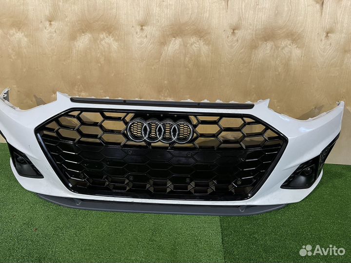 Бампер передний Audi A4 B9 2019-2023 всборе s-line