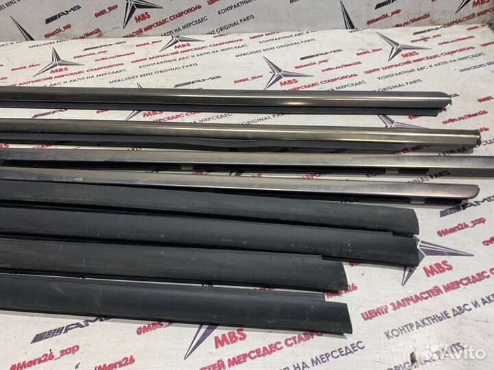 Молдинги стекол w211 Mercedes