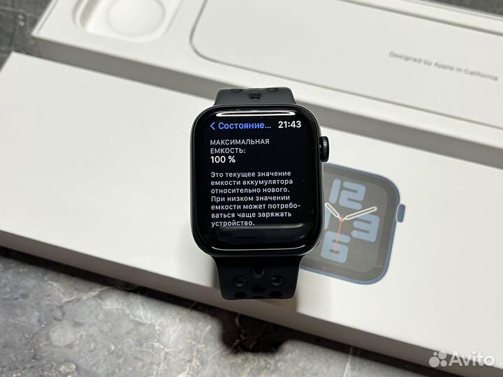 Часы Apple Watch SE 2nd Gen 2022 44 mm 100 акб