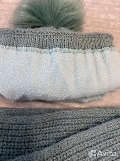 Комплект шапка и шарф для девочки