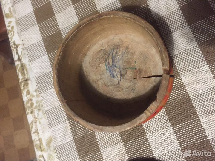 Деревянная шкатулка СССР с росписью