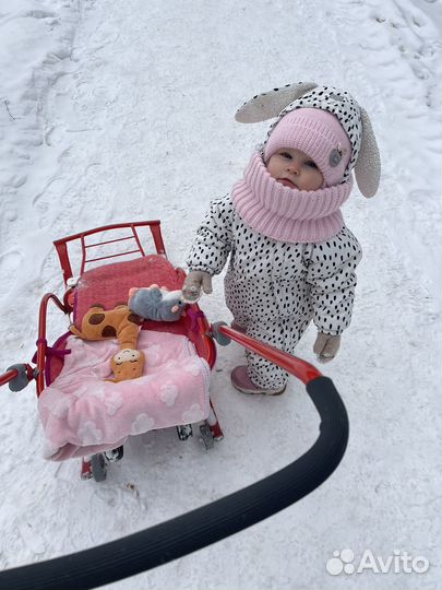 Зимний комбинезон для девочки crokid 80