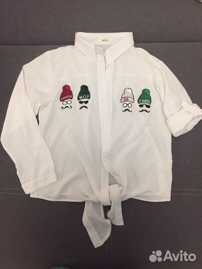 Рубашка новая на девочку 142-146