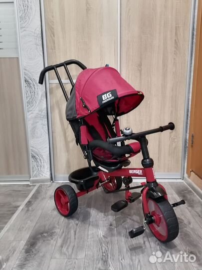 Велосипед Berger 3-х колесный с ручкой