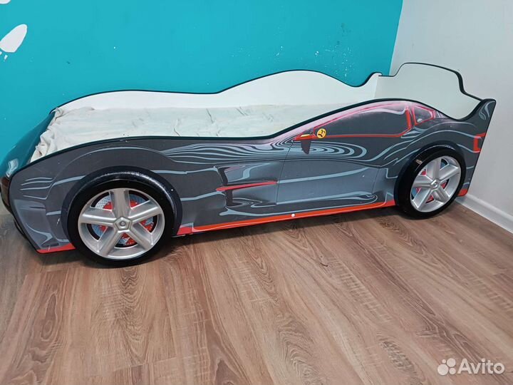 Детская кроватка машинка с Подсветкой