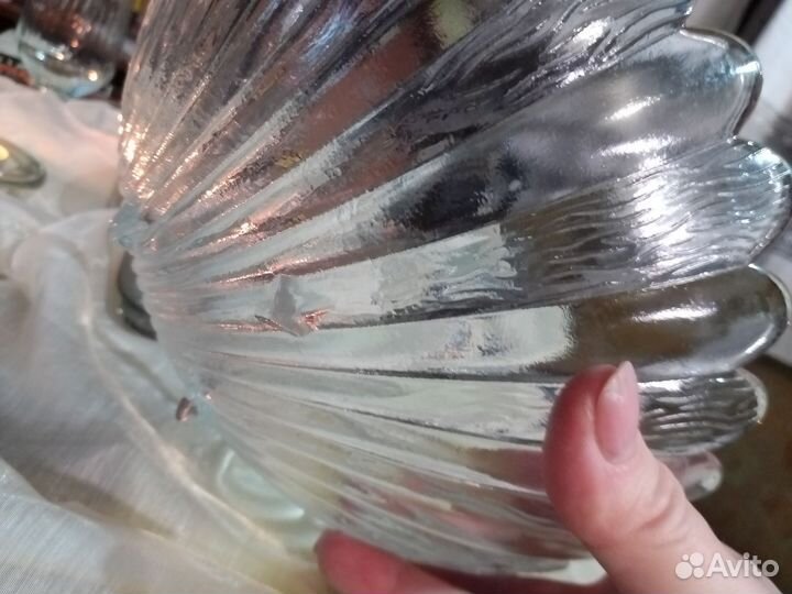 Фужеры, стопки, ваза- ракушка