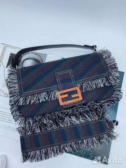 Новая женская сумка клатч Fendi Baguette