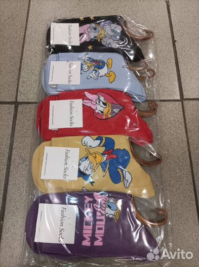 Женские мужские длинные носки