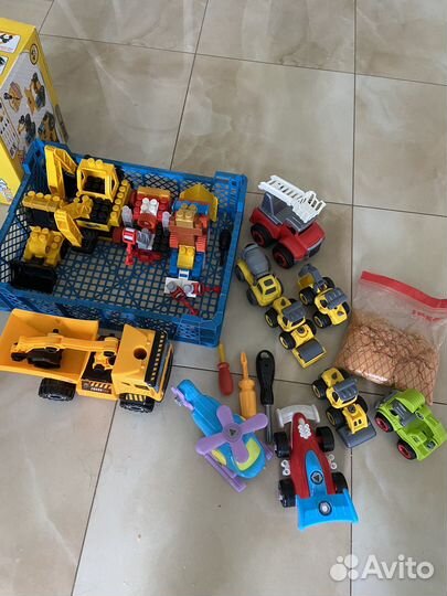 Машины, строительная техника, кинет. Песочек