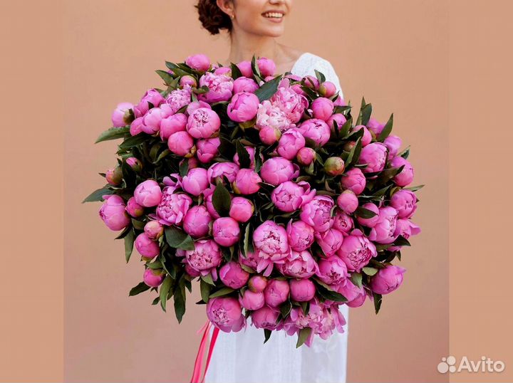 Букет из 41 пиона