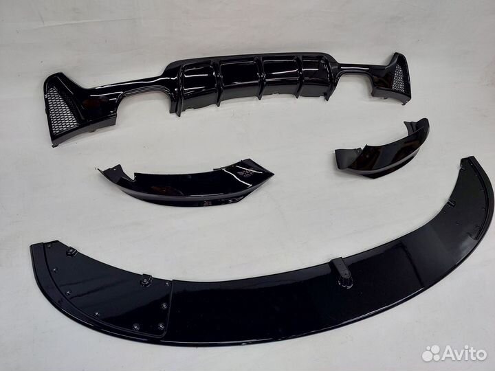 BMW F32 сплиттер губа + диффузор перфоманс