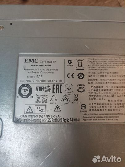 Дисковая полка hdd 15 Tb EMC SAE hdd 25 шт.х600Gb