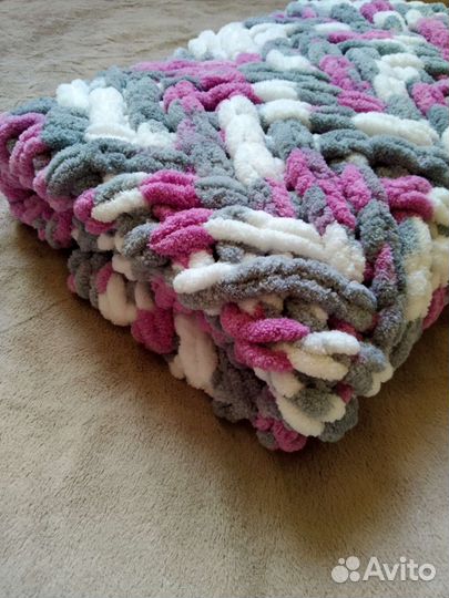 Плед из ализе пуффи