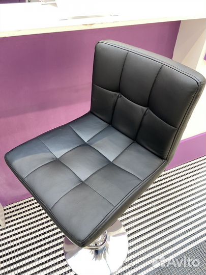 Стул высокий барный со спинкой