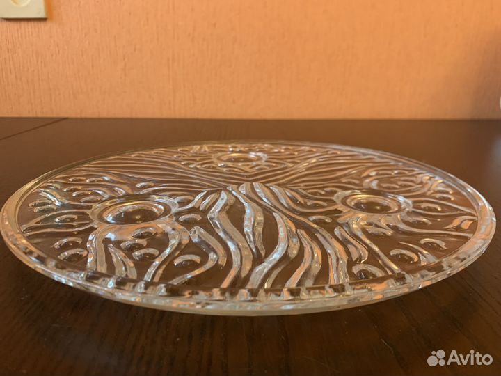 Ваза хрустальная для фруктов и тортовница