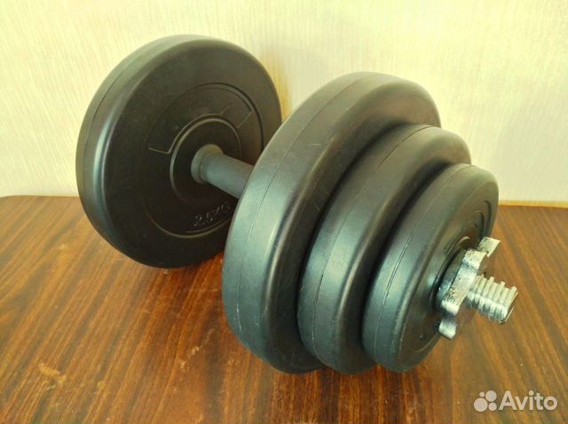 Гантеля разборная 10,6 кг (6 дисков+стальной гриф)